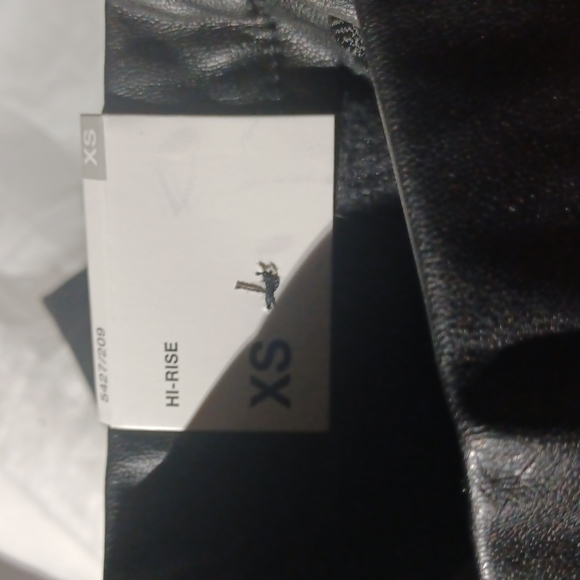 Zara faux leather high rise leggings size XS NEW - Picture 5 of 9